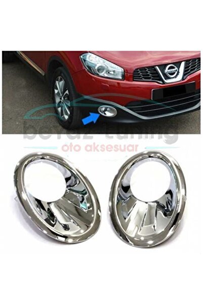 Nissan Qashqai Sis Farı Çerçevesi Kromu Nikelajı 2010-2013