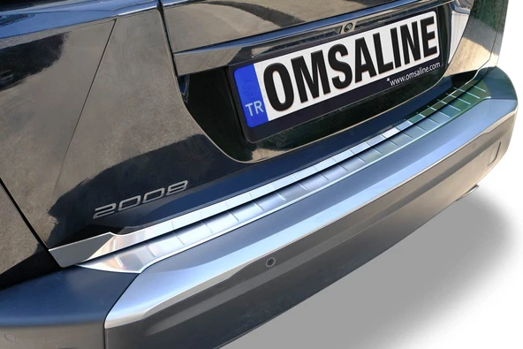 OMSA Peugeot 2008 EV Krom Arka Tampon Eşiği Taşlı 2023 ve Sonrası
