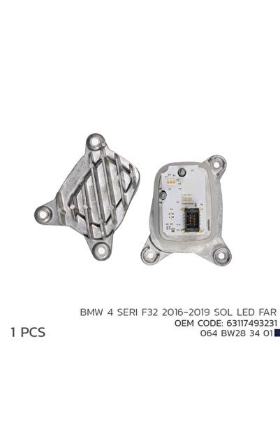 BMW 4 SERI F32 2016-2019 SOL LED MODÜL 63117493231
