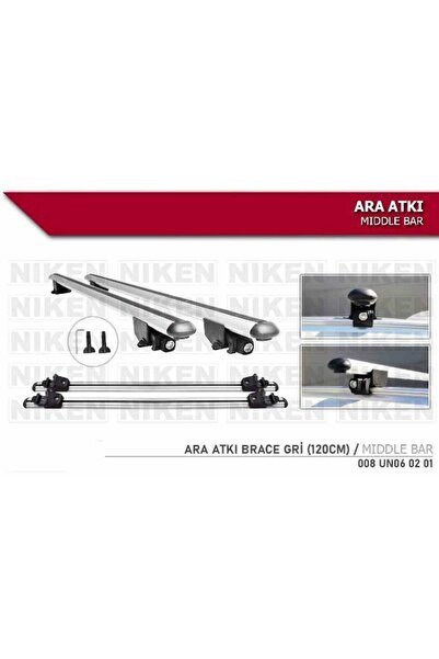 Araç üstü ara atkı tavan barı bagaj brace gri 120 cm
