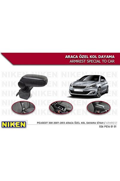 Peugeot 308 Kol Dayama Kolçak Vidasız Konsol 2007 / 2013 Niken
