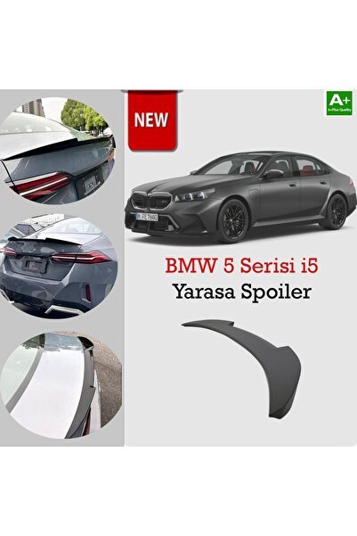 BMW 5 Serisi G60 G68 i5 Uyumlu M4 Yarasa Pianoblack Spoiler