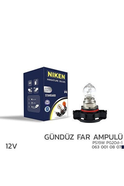 Niken 12V PS19W Gündüz Far Ampulü (PG20d-1) 10’Lu