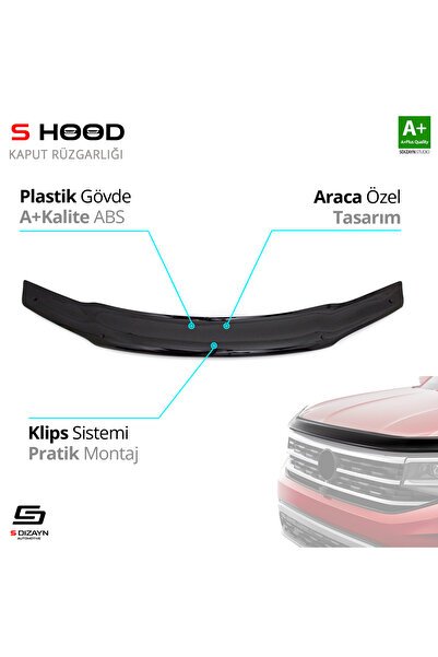 S-Dizayn Fiat Albea ABS Plastik Kaput Rüzgarlığı 2005-2012 A+Kalite