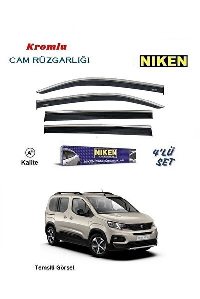 Peugeot Rifter (2019-2024) Cam Rüzgarlığı 4'lü Set