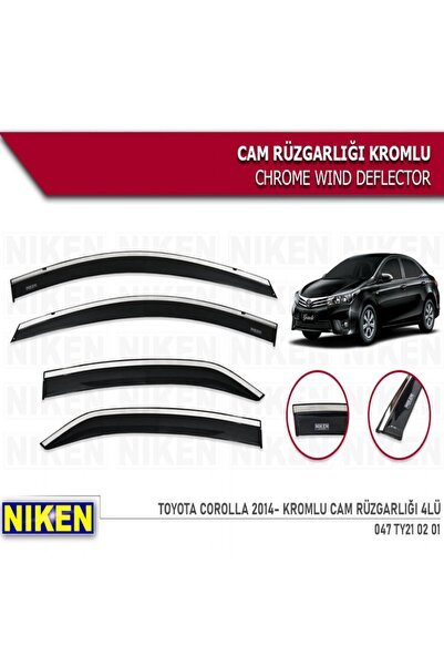 KROMLU CAM RÜZGARLIĞI TOYOTA COROLLA 2014 - 2018 4LÜ