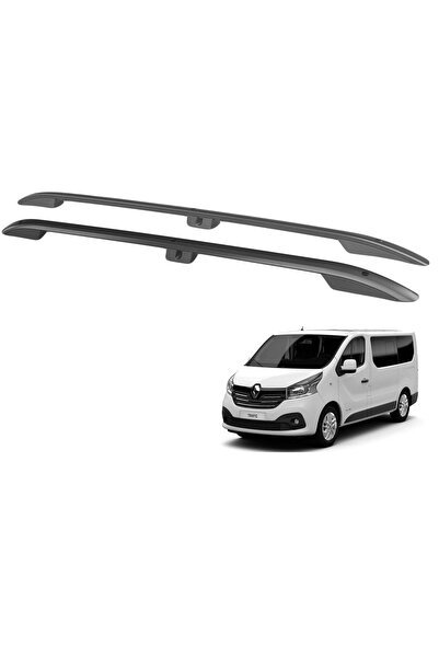 Renault trafic tavan çıtası port bagaj taşıyıcı uzun siyah 2015+