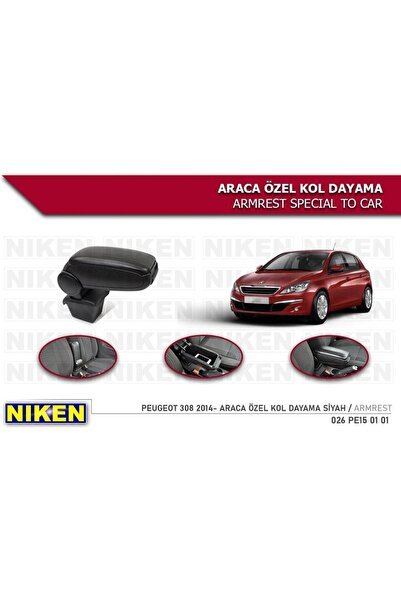 Peugeot 308 Kol Dayama Kolçak Vidasız Konsol 2014+ Niken
