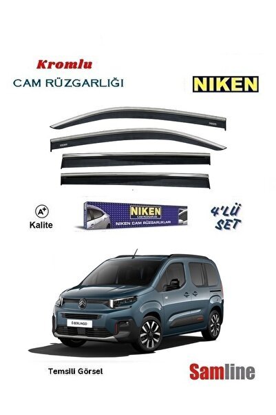 Citroen Yeni Berlingo (2024-2025) Cam Rüzgarlığı 4'lü Set