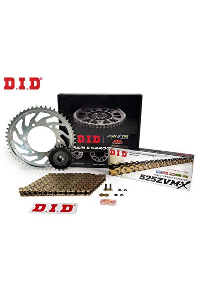 Zincir Dişli Seti Yamaha Nıken Gt 900cc Zincir: Dıd-525zvm-x Gold-114 Ön: Jt 16t Arka: Sunstar 47t 2