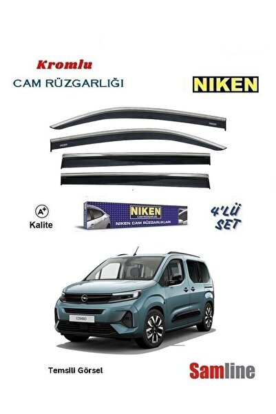 Yeni Opel Combo Combi (2024-2025) Cam Rüzgarlığı 4'lü Set