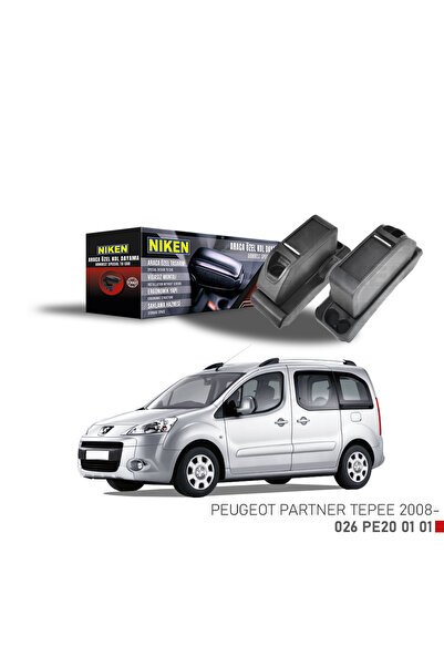 Araca Özel Kolçak Peugeot Partner Tepee 2008 -> Sonrası Siyah
