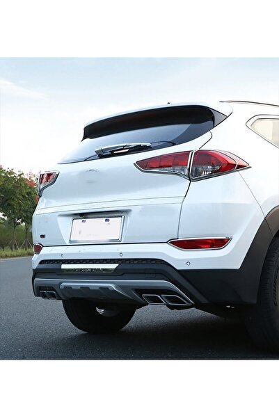 Hyundai Tucson Uyumlu  Arka Tampon Koruma Difüzör 2015- 2017