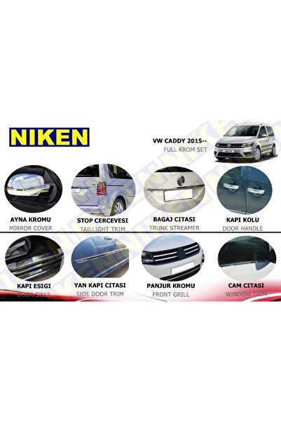 Volkswagen Caddy Full Set Kromu Nikelajı 2015 Sornası