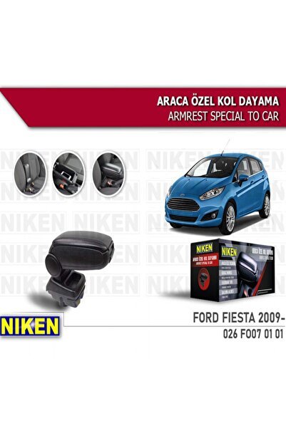 Araca Özel Ford Fiesta Vidasız Kol Dayama Kolçak Siyah 2009 Üzeri Uyumlu