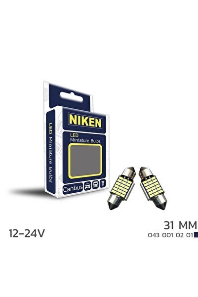 Led Sofit Ampul Set 12v 18 Led’li 31mm – Beyaz Işık