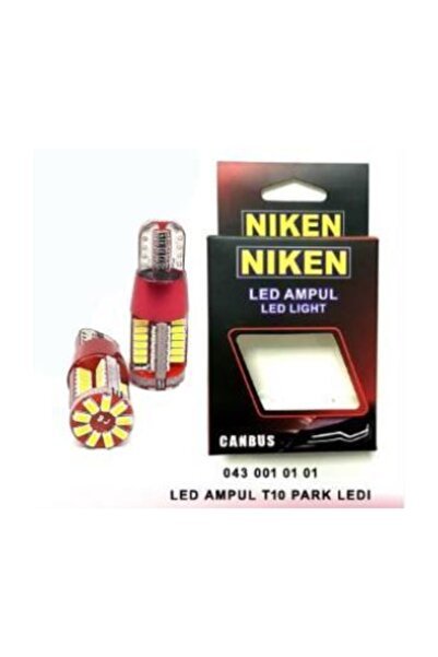 12v T10 Dipsiz Ampul 57 Led'li 2’li Set - Beyaz Işık