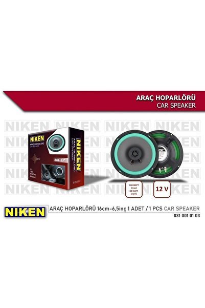 6,5'' - 16cm Oto Araç Hoparlörü 12v 180watt (1 ADET)
