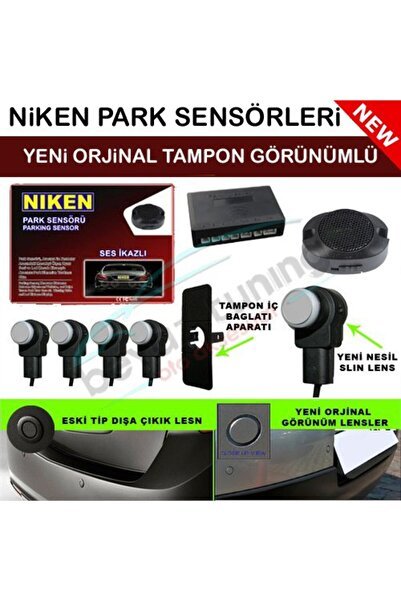 Park Sensörü GRİ Arka Sesli Orjinal Lens Görünümlü Yeni Nesil GRİ Lens