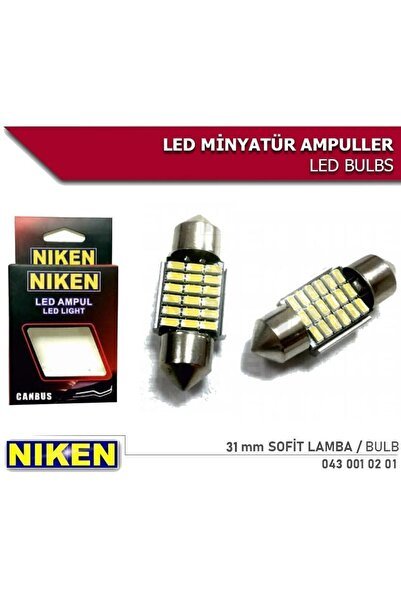 Sofit Led Canbus 31mm Iç Tavan Plaka T10 2 Adet