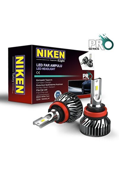 H11 Led Xenon Far Aydınlatma Seti Şimşek Etkili Pro 6400lm