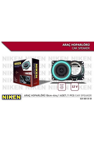 4'' - 10cm Oto Araç Hoparlörü 12v 80watt (1ADET)