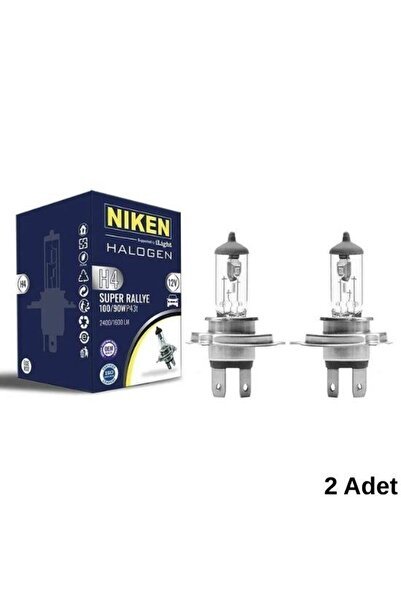 NİKEN AMPUL H4 12V 100W P43T TIRNAKLI 2 ADET