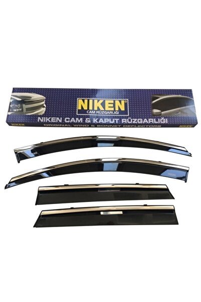 Dacia Duster Kromlu Cam Rüzgarlığı 4'lü Set (2010-2017) Uyumlu