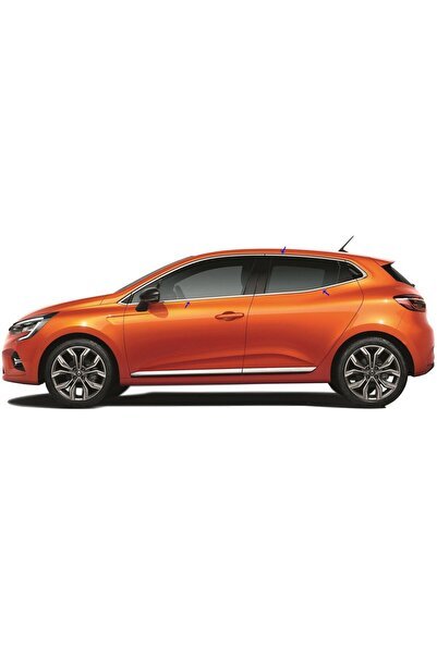 Renault Clio 5 Cam Çıtası Komple Set Kromu Nikelajı 12 Parça