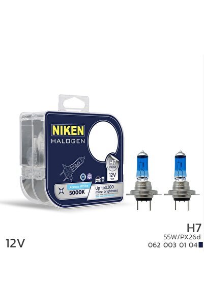 12V H7 55W BEYAZ IŞIK AMPUL 5000K (2 ADET)