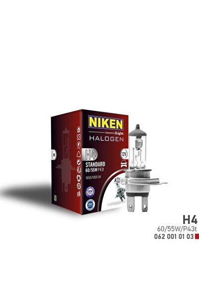Arttırılmış Halojen Far Ampulü H4