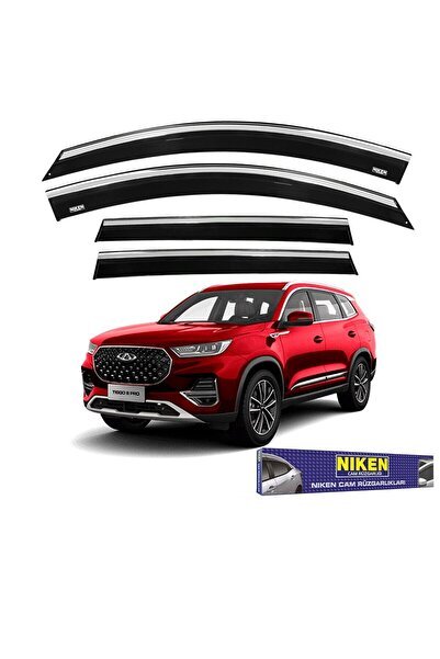 Chery tiggo 8 cam rüzgarlığı kromlu 2018+