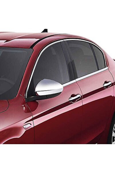 Fiat Egea Sedan Uyumlu Krom Cam Çerçevesi 8 Parça 2015-2025 Krom Cam Çıtası Paslanmaz Çelik
