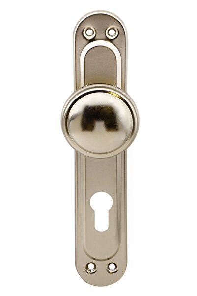 Kumru Aynalı Niken Kapı Tokmağı Topuzu Kolu Metal Tokmak - Kapı Kulpu - 2 Yıl