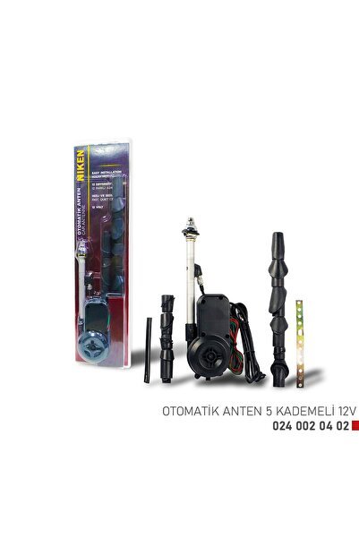 12 Aparatlı Otomatik Anten (Tüm Araçlara Uyumlu)