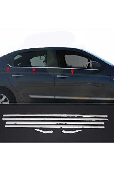 Peugeot 301 Cam Çıtası Kromu Nikelaj 6 Parça