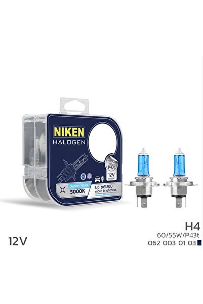12V H4 60/55W BEYAZ IŞIK AMPUL 5000K (2 ADET)