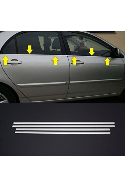 Toyota Corolla Cam Çitası Kromu Nikelajı 2001-2006
