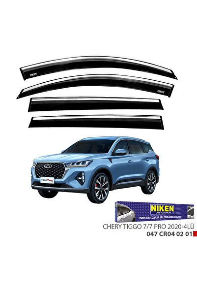 Chery Tiggo 7/7 Pro 2020- Kromlu Cam Rüzgarlığı Niken 4'lü