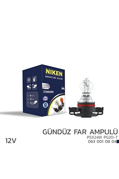 12V PSX24W GÜNDÜZ FAR AMPULÜ PG20-7 10LU
