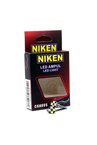 12V T10 Büyük Dipsiz Ampul 8 Led'li 2’li SET - Beyaz Işık
