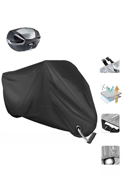 Yamaha Niken GT SİYAH Motor Branda Arka Çanta Uyumlu -KİLİT UYUMLU