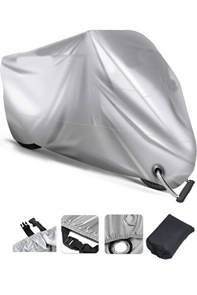 Yamaha D2Niken Gri Motosiklet Brandası ARKA ÇANTA UYUMSUZ (Kilit)