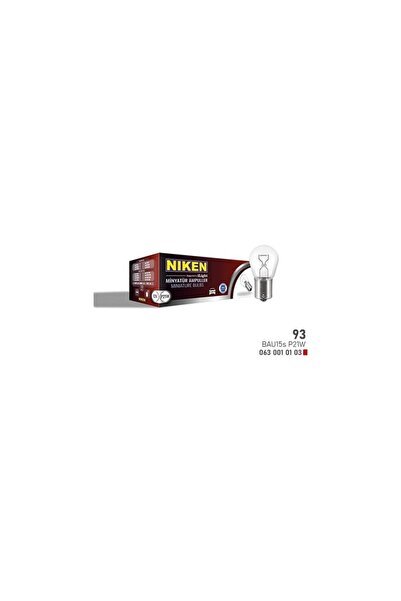 93 AMPUL(TEK DUY)YAKIN TIR. BAU15s P21W(12V) 10 LU