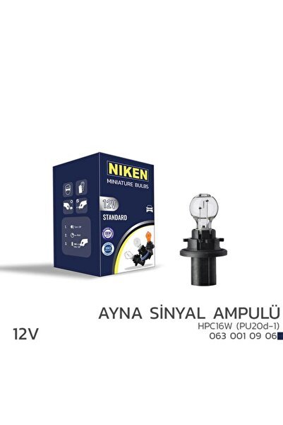 12V HPC16W AYNA SİNYAL AMPULÜ PU20d-1 10LU