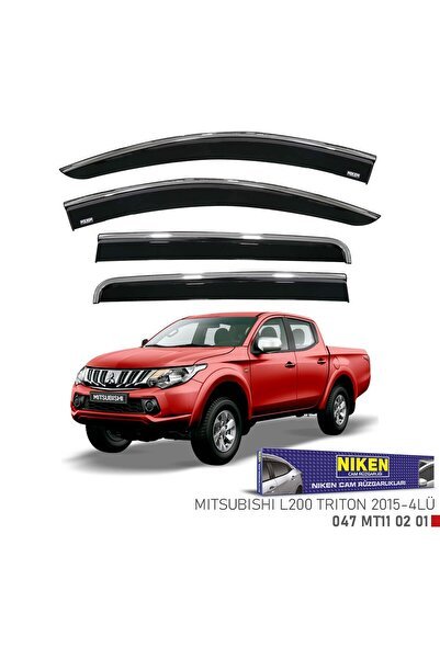 Mitsubishi L200 trition cam rüzgarlığı kromlu 2015+