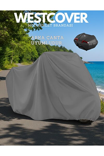 Yamaha Niken GT Branda Arka Çanta Uyumlu Gri 4 Mevsim Motosiklet Brandası Örtüsü