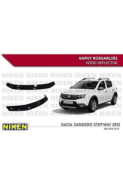 Dacia sandero stepway kaput rüzgarlığı koruyucu 2013+