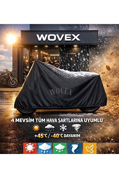 Yamaha Niken İle Uyumlu Motosiklet Brandası Topcase Uyumlu Su Geçirmez UV Korumalı Branda,Örtü,Siyah