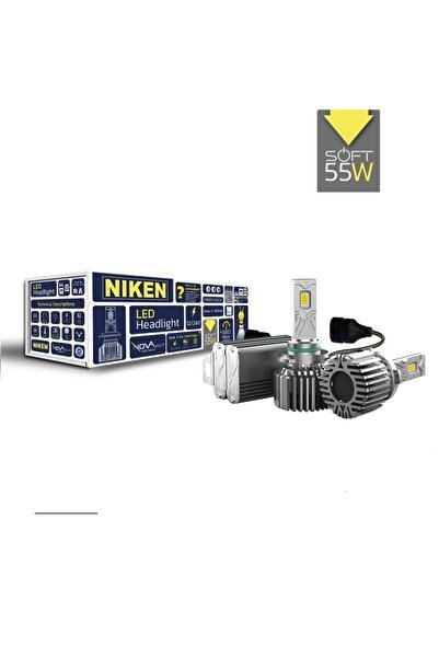 Niken Nova Soft 9006-HB4 Led Xenon Ampul 55W 18000LM 6500K P22d IP67 2’li Set